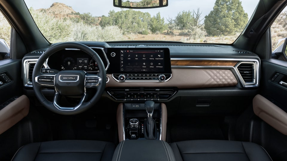 2023 GMC Canyon Denali front interior.