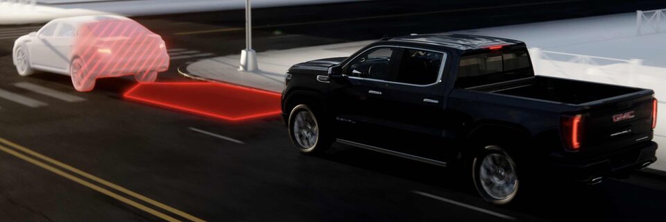 Alerte de prévention de collision du GMC Canyon 2023.