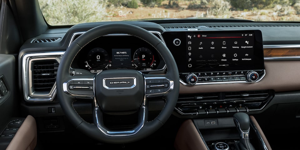 2024 GMC Canyon Denali front interior dashboard.