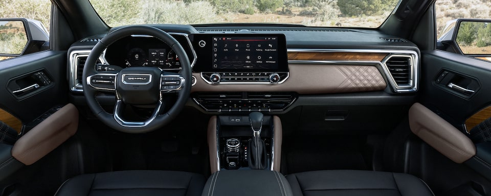 2024 GMC Canyon Denali luxury interior.