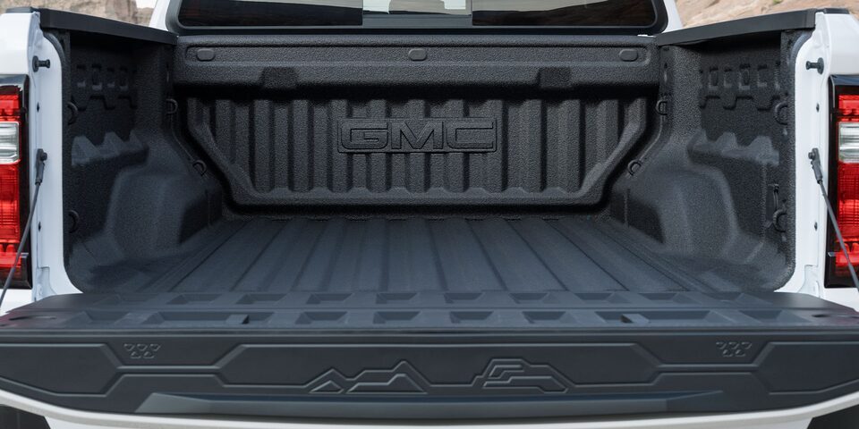 2024 GMC Canyon AT4 cargo bed.