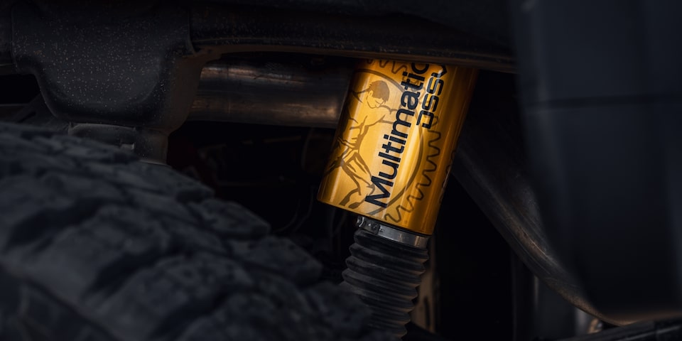 Amortisseurs DSSV de Multimatic du GMC Sierra HD AT4 2024.