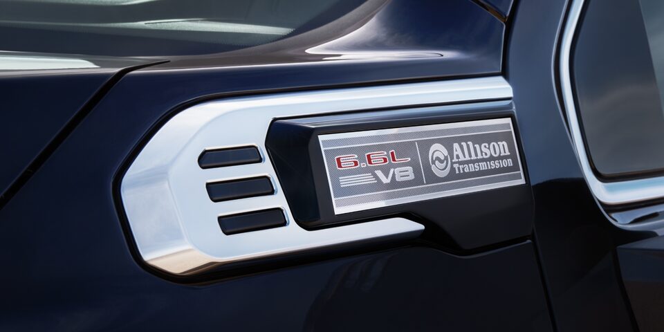 Boîte Allison du GMC Sierra HD AT4 2024.