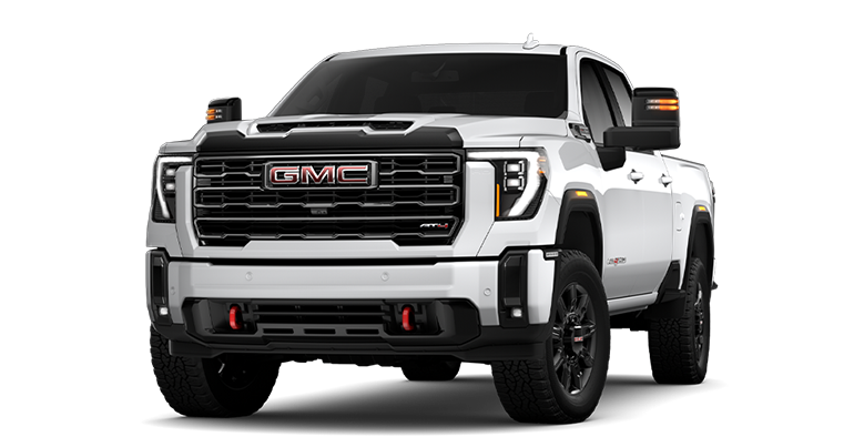 Front-side view of the 2026 GMC Sierra HD AT4.