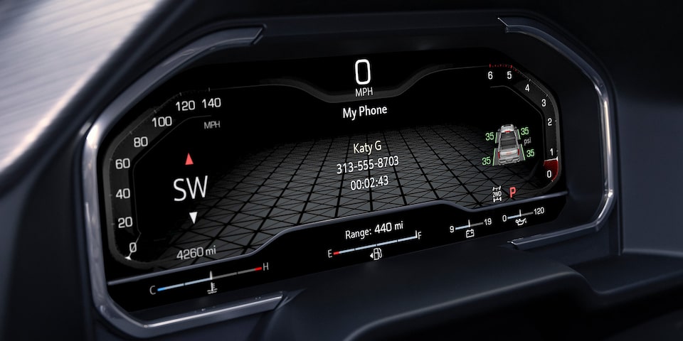 Le centralisateur informatique de bord du GMC Sierra 1500 Denali 2024.