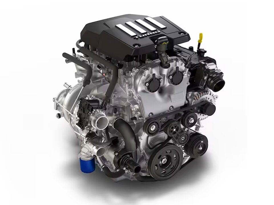 Turbomax Engine of the 2024 GMC Sierra 1500.