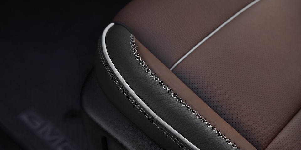 Premium materials used on the 2024 GMC Sierra 1500 Denali.