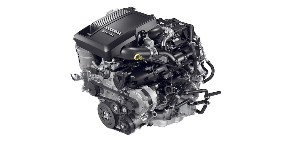 3.0L DuraMax Turbo-Diesel Engine of the 2024 GMC Sierra 1500 SLE.