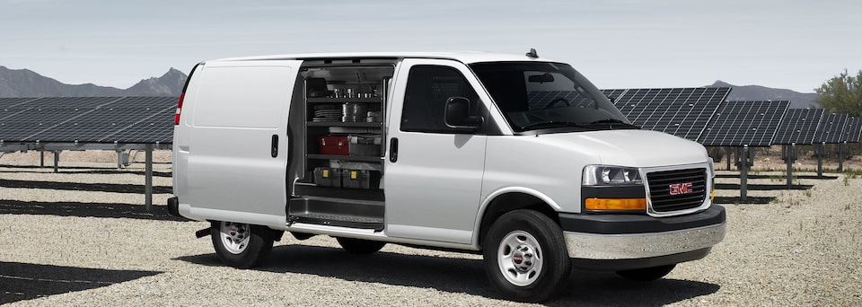 2019 GMC Savana cargo van.