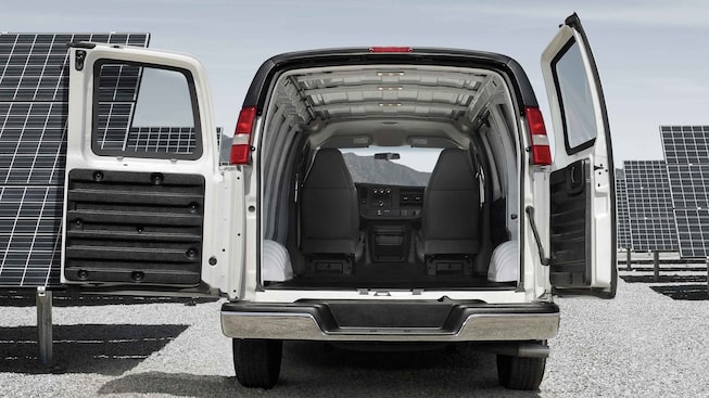 2023 Savana Cargo featuring the cargo space.