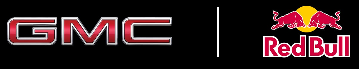Logos de Red Bull et GMC.