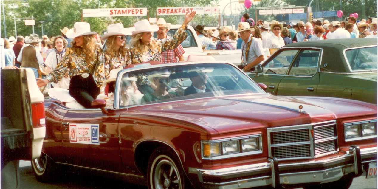 Close up view of the Calgary Stampede event.