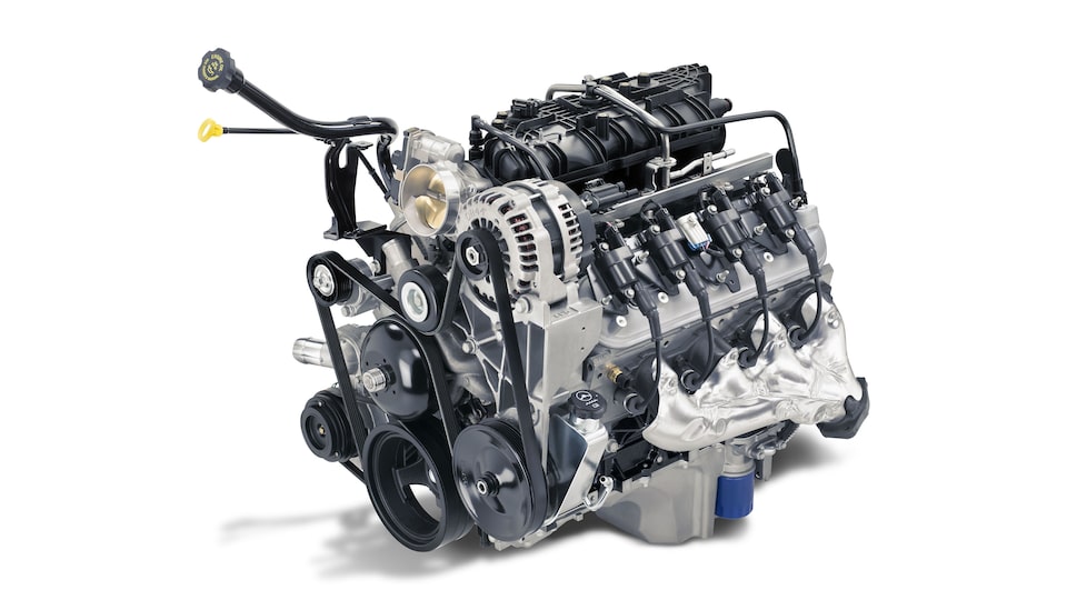 Le moteur V8 de 6,0 L au gaz combustible de la Savana tronquée.