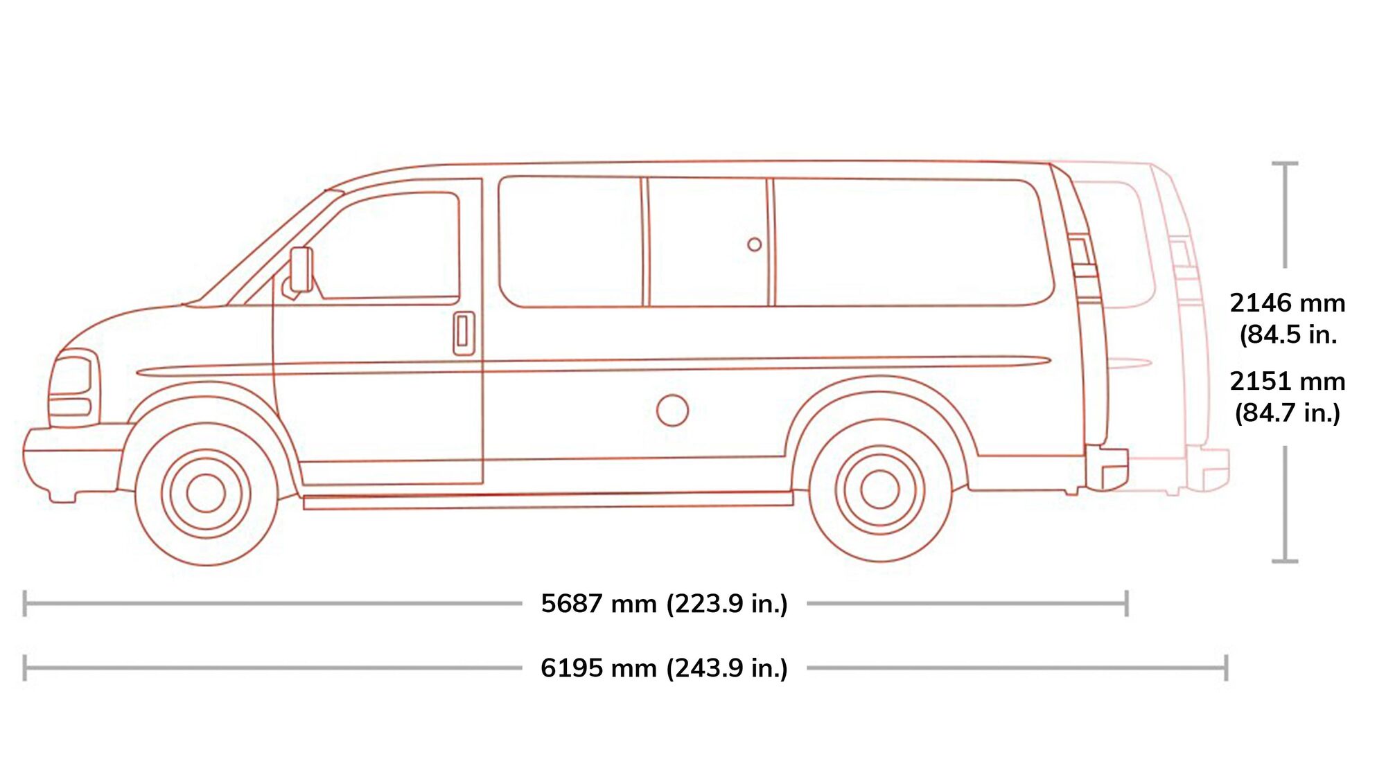 2019 savana passenger van