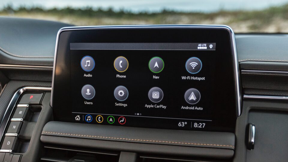 Système d'info-divertissement GMC Yukon 2021.