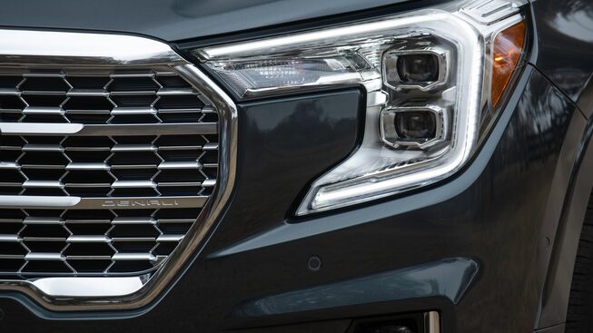 2022 GMC Terrain Denali headlamp.