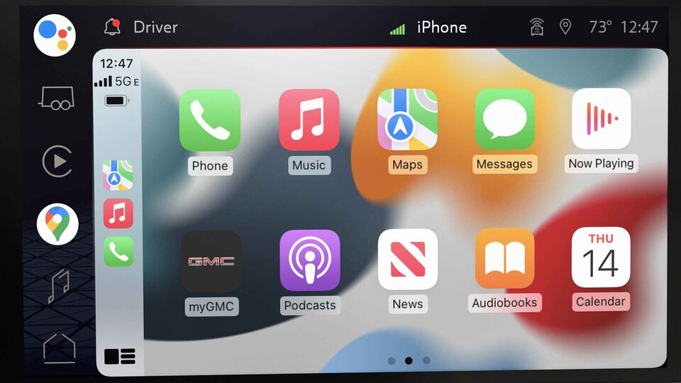 Apple Car Play de GMC Yukon 2022.
