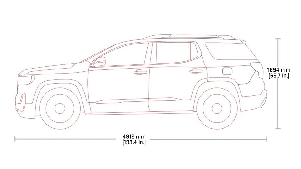 2023 Acadia Specs.