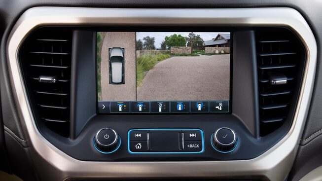 2023 GMC Acadia Denali rear-camera.