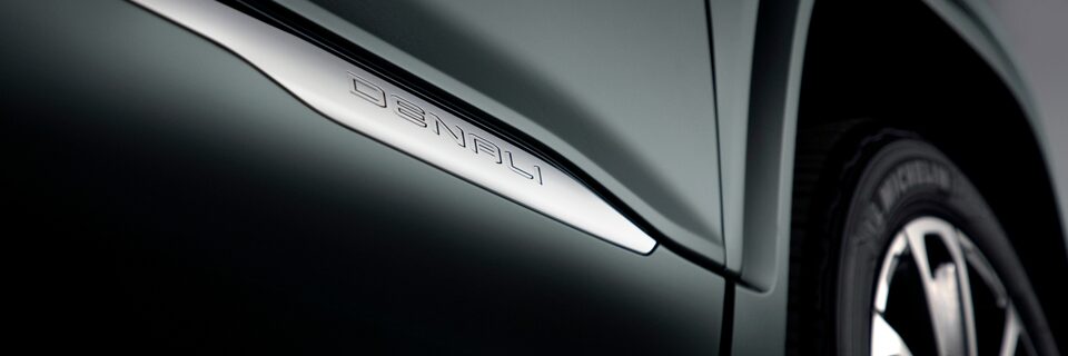 2023 Acadia Denali side badge.