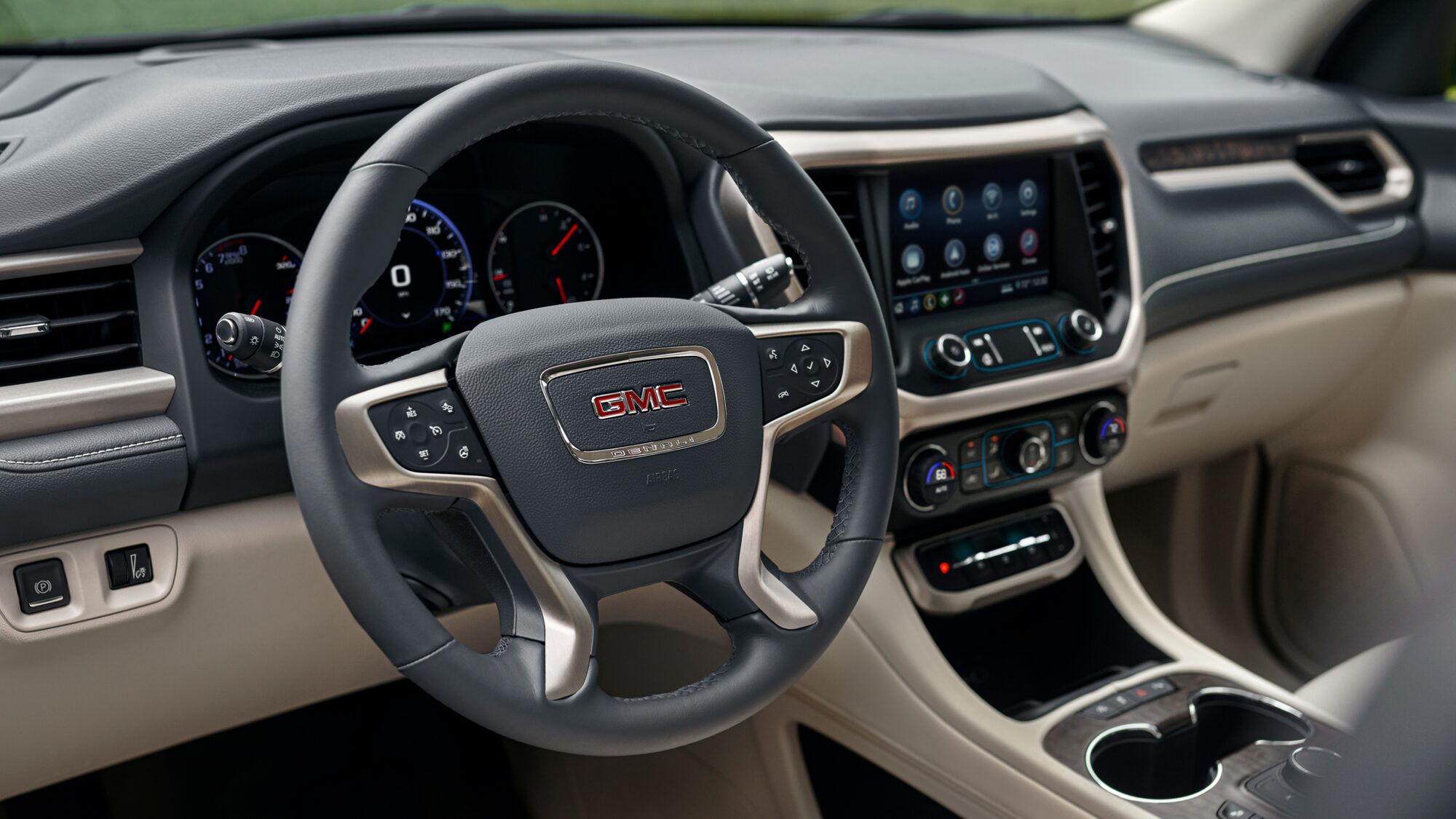 Gmc acadia hot sale steering wheel cover