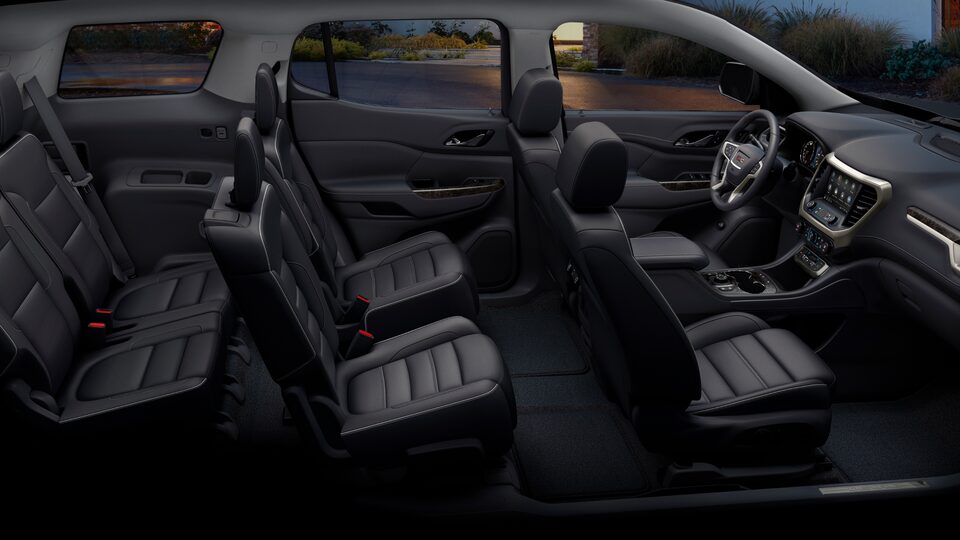 2023 GMC Acadia seating rows.