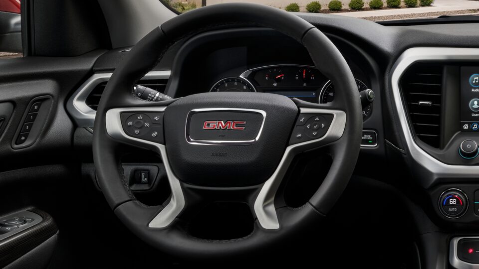 2023 GMC Acadia steering wheel.