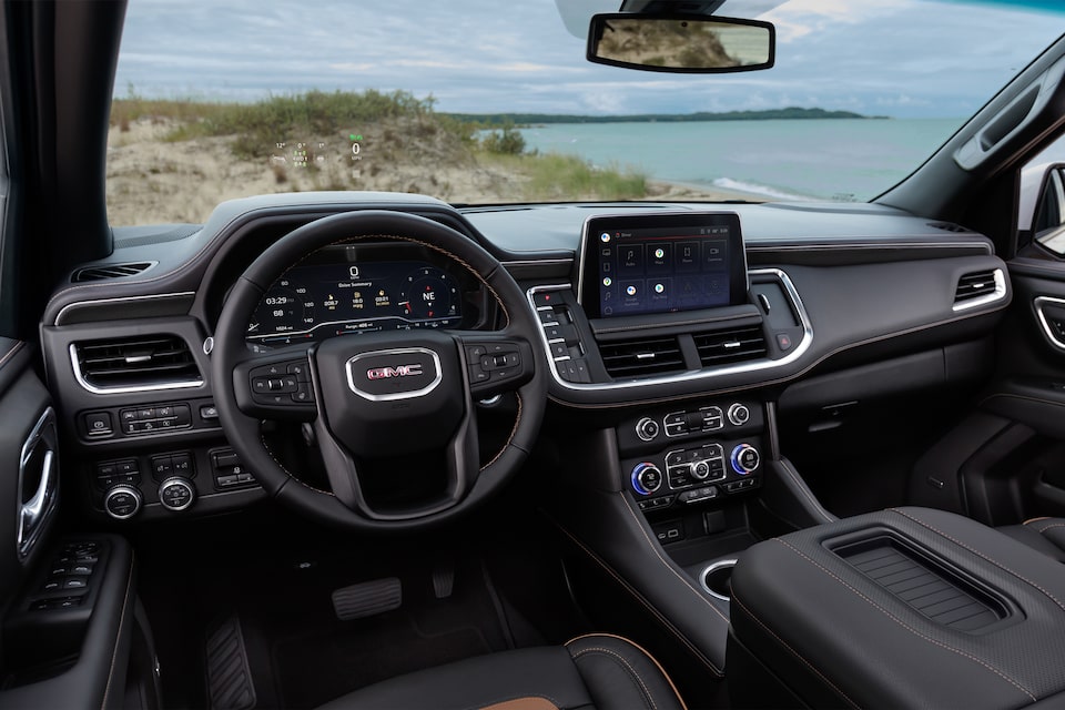 2023 Yukon AT4 interior dashboard.