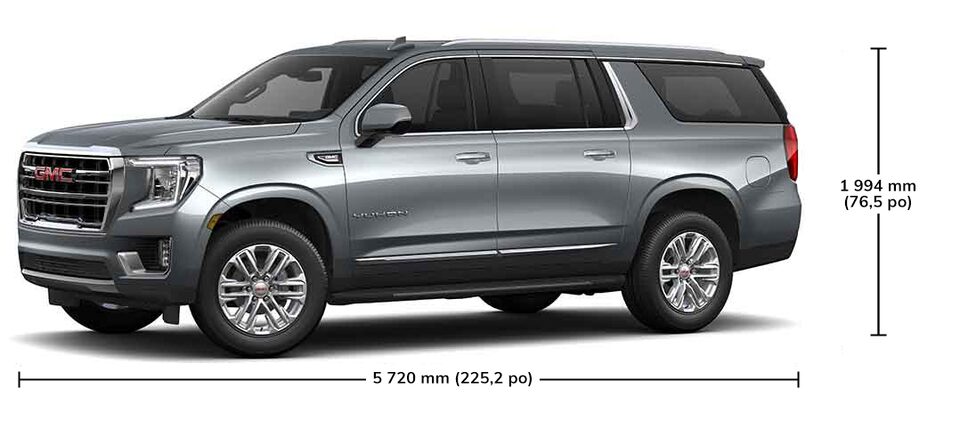 Caractéristiques du GMC Yukon XL 2023.