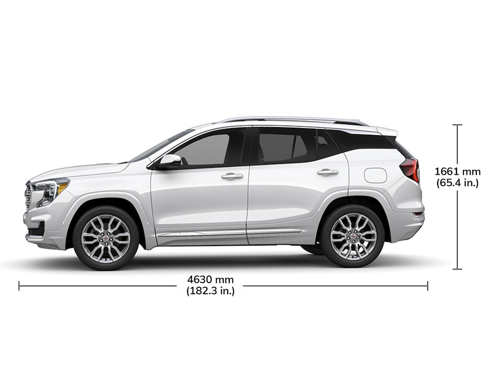 Specifications of the 2024 GMC Terrain Denali.