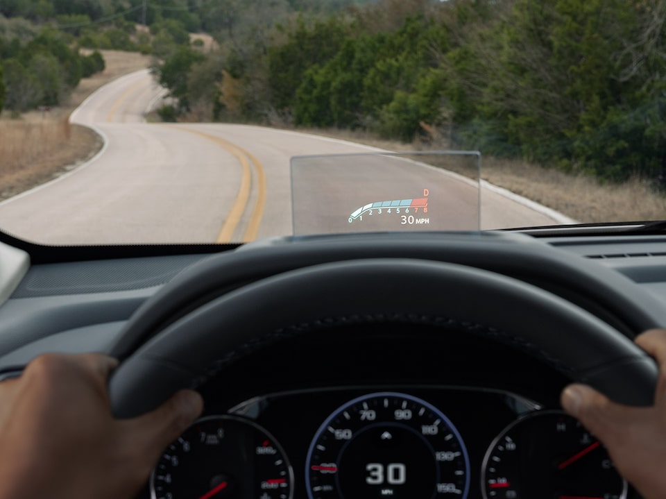 HUD of the 2024 GMC Terrain.