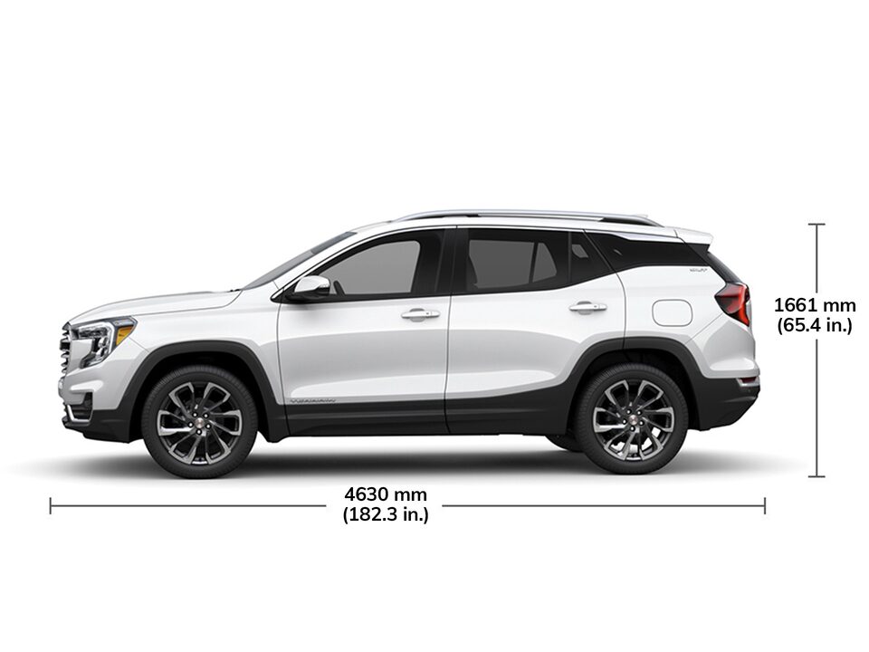 Specifications of the 2024 GMC Terrain SLE.
