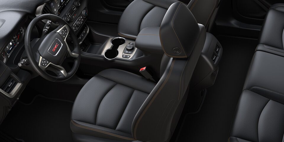 Premium comfort interiors of the 2024 GMC Terrain AT4.