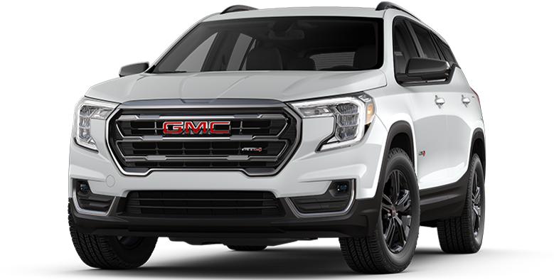 White-colored 2024 GMC Terrain AT4.