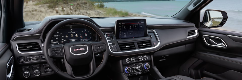 2024 GMC Yukon AT4 front interior.