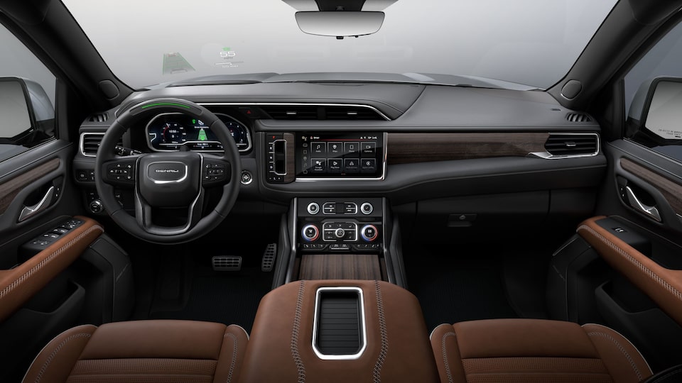 Habitacle en ombre alpine du GMC Yukon Denali Ultimate 2024.