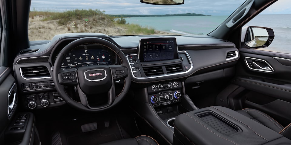 2024 GMC Yukon AT4 digital display.