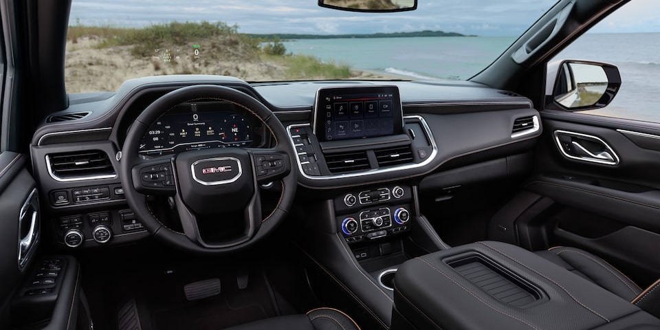 2024 GMC Yukon AT4 digital display.