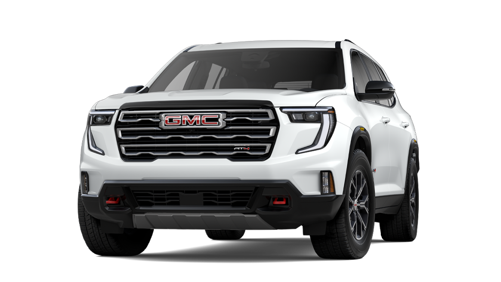 Vue de trois quarts avant du GMC Acadia Elevation 2025.
