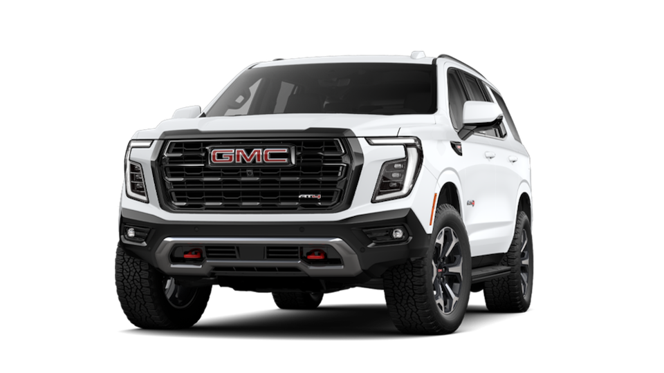 2025 GMC Yukon AT4 in Summit White.