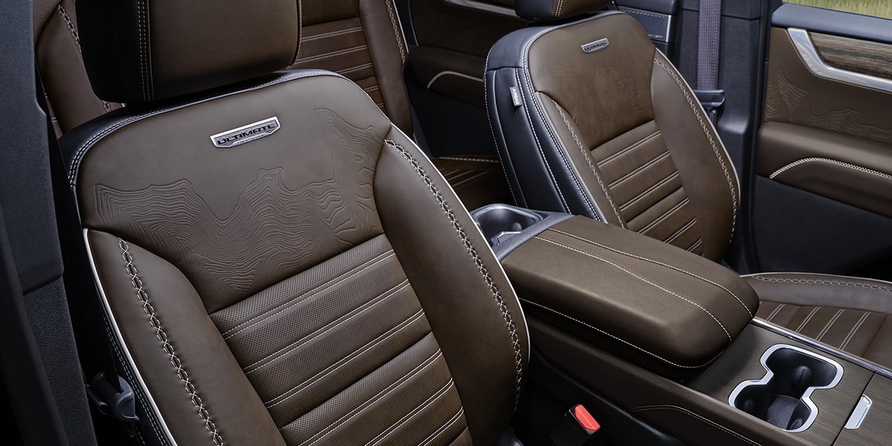 Comfortable seats of the 2026 GMC Acadia Denali Ultimate.