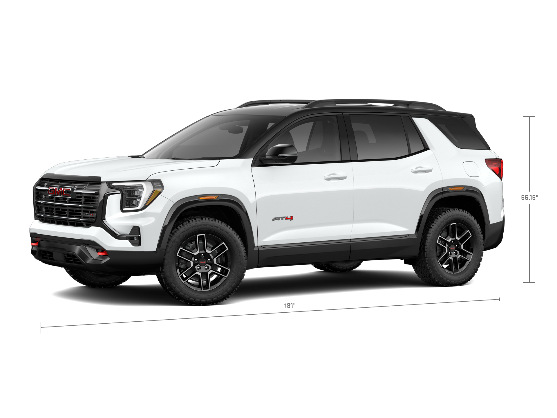 Side View of the 2026 GMC Terrain AT4 Small Off-Road SUV.