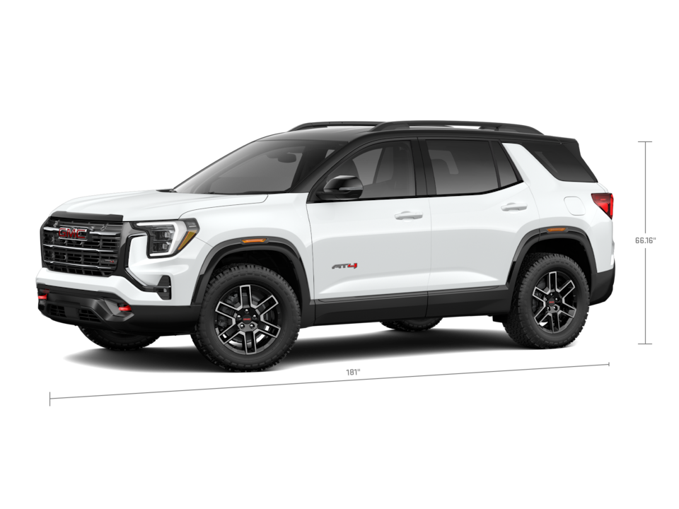 Vue latérale du VUS compact hors route GMC Terrain AT4 2026.