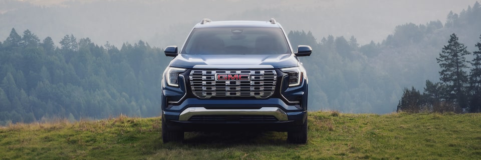 Front View of the 2026 GMC Terrain Denali.