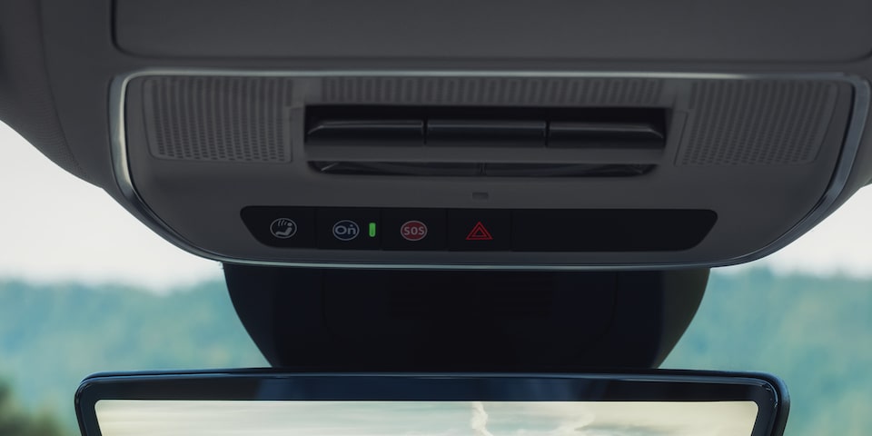 The OnStar Button in the 2026 GMC Terrain Denali Luxury SUV.