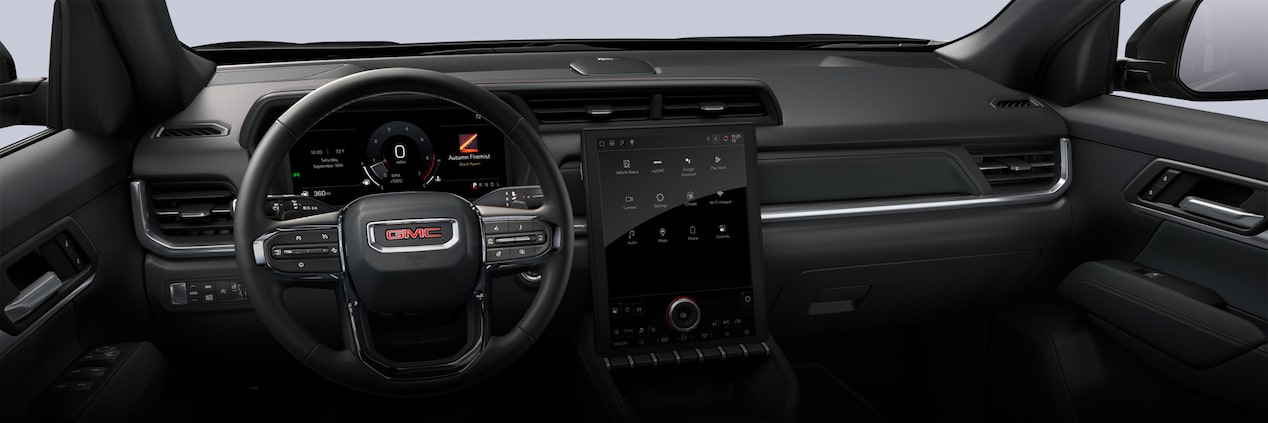 Front interiors of the 2026 GMC Terrain AT4.