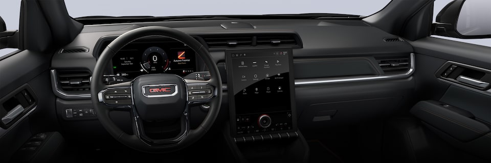 Front interiors of the 2026 GMC Terrain AT4.