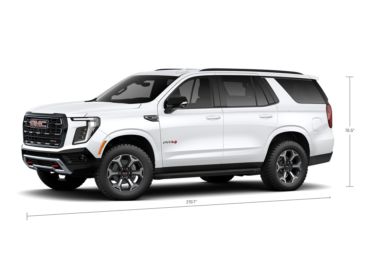 Spécifications techniques du Yukon AT4 2026.