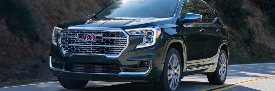 2022 GMC Terrain Denali compact luxury SUV.