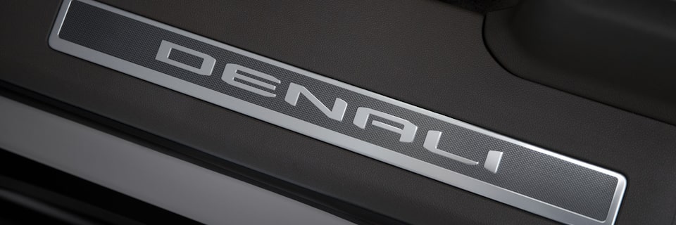 GMC Denali distinctive chrome accents.